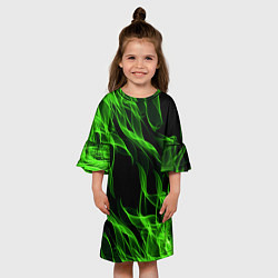 Платье клеш для девочки TOXIC FLAME, цвет: 3D-принт — фото 2