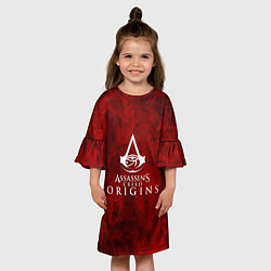Платье клеш для девочки Assassin??s Creed Origins, цвет: 3D-принт — фото 2
