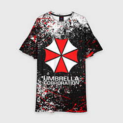 Платье клеш для девочки UMBRELLA CORP, цвет: 3D-принт