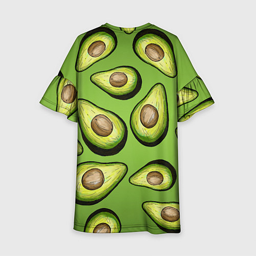 Детское платье Люблю авокадо / 3D-принт – фото 2