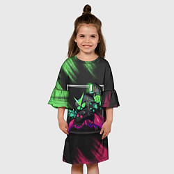 Платье клеш для девочки Brawl Stars 8-BIT, цвет: 3D-принт — фото 2