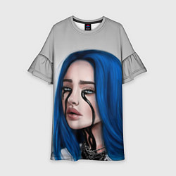 Платье клеш для девочки BILLIE EILISH, цвет: 3D-принт