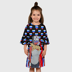 Платье клеш для девочки CountryHumans, цвет: 3D-принт — фото 2
