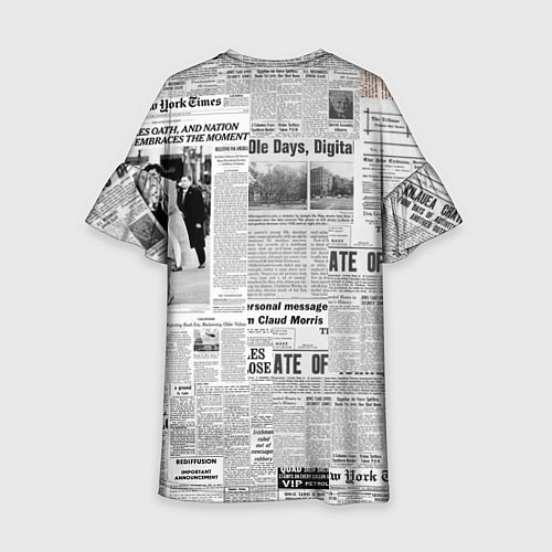 Детское платье Газета Newspaper / 3D-принт – фото 2