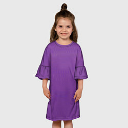 Платье клеш для девочки Фиолетовая волна, цвет: 3D-принт — фото 2