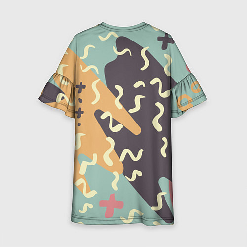 Детское платье Абстрактный узор / 3D-принт – фото 2