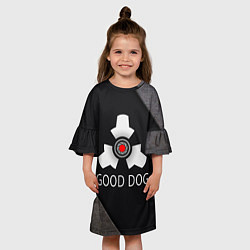 Платье клеш для девочки HL good dog, цвет: 3D-принт — фото 2