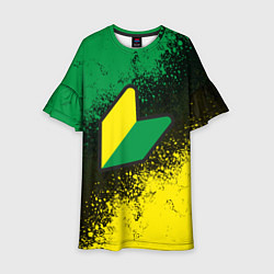 Платье клеш для девочки JDM LOGO, цвет: 3D-принт