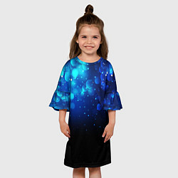 Платье клеш для девочки BLACK & BLUE, цвет: 3D-принт — фото 2
