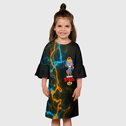 Платье клеш для девочки BRAWL STARS GT MAX 3, цвет: 3D-принт — фото 2