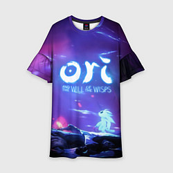 Платье клеш для девочки Ori and the Will of the Wisps, цвет: 3D-принт