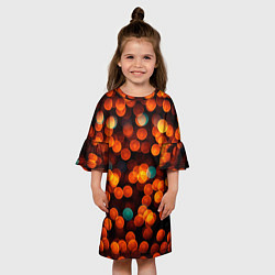 Платье клеш для девочки Боке, цвет: 3D-принт — фото 2