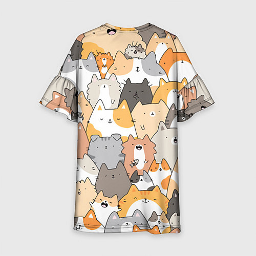 Детское платье Кошачья стая / 3D-принт – фото 2