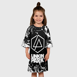 Платье клеш для девочки LINKIN PARK 2, цвет: 3D-принт — фото 2