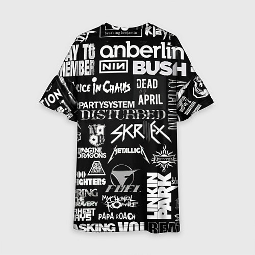 Детское платье Рок группы / 3D-принт – фото 2