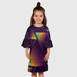 Платье клеш для девочки RARE, цвет: 3D-принт — фото 2