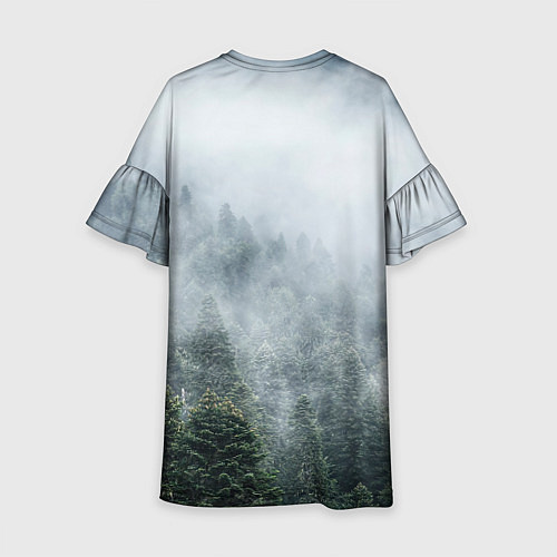 Детское платье Туманный лес / 3D-принт – фото 2