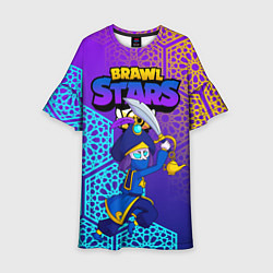 Платье клеш для девочки MORTIS BRAWL STARS, цвет: 3D-принт