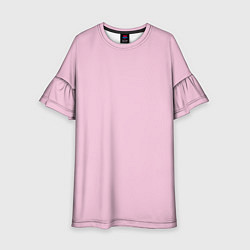 Платье клеш для девочки Светло-розовый, цвет: 3D-принт