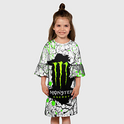 Платье клеш для девочки MONSTER ENERGY Z, цвет: 3D-принт — фото 2