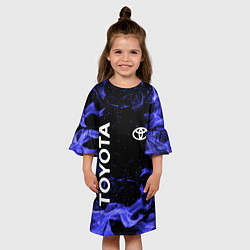 Платье клеш для девочки TOYOTA, цвет: 3D-принт — фото 2