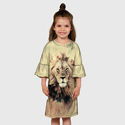 Платье клеш для девочки Lion King, цвет: 3D-принт — фото 2