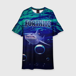 Платье клеш для девочки Loot Shark Fortnite, цвет: 3D-принт