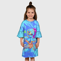 Платье клеш для девочки BRAWL STARS TARA, цвет: 3D-принт — фото 2