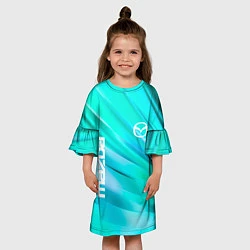 Платье клеш для девочки MAZDA, цвет: 3D-принт — фото 2