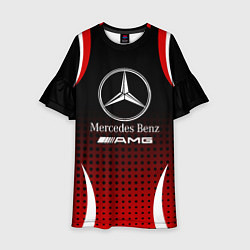 Платье клеш для девочки Mercedes-Benz, цвет: 3D-принт