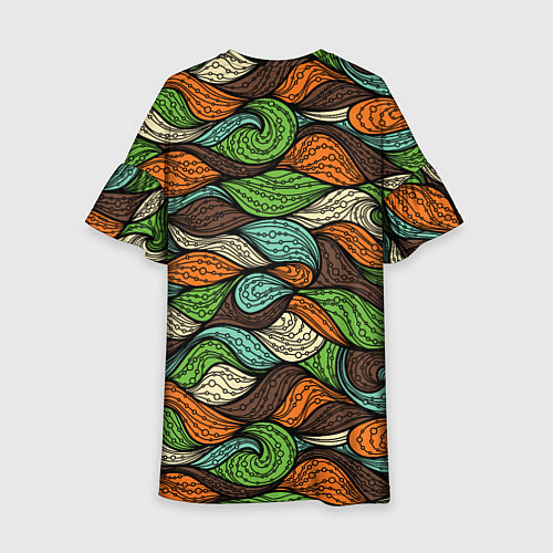 Детское платье Абстрактные волны / 3D-принт – фото 2