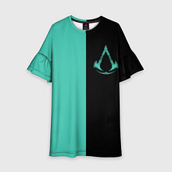 Платье клеш для девочки Assassins Creed Valhalla, цвет: 3D-принт
