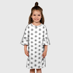 Платье клеш для девочки НОРАГАМИ, цвет: 3D-принт — фото 2