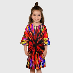 Платье клеш для девочки Батик, цвет: 3D-принт — фото 2