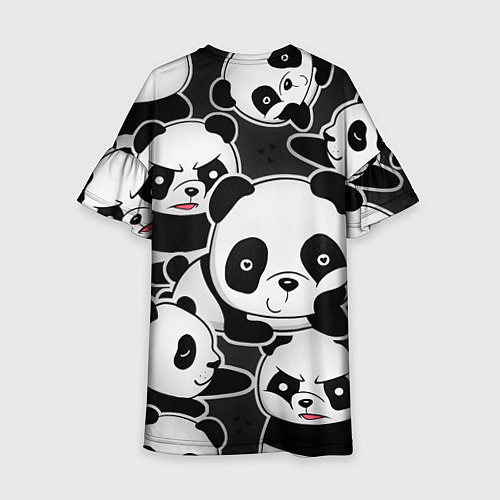 Детское платье Смешные панды / 3D-принт – фото 2