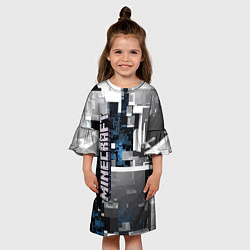 Платье клеш для девочки Minecraft, цвет: 3D-принт — фото 2