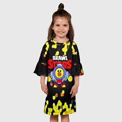 Платье клеш для девочки Brawl StarsSally Nani, цвет: 3D-принт — фото 2