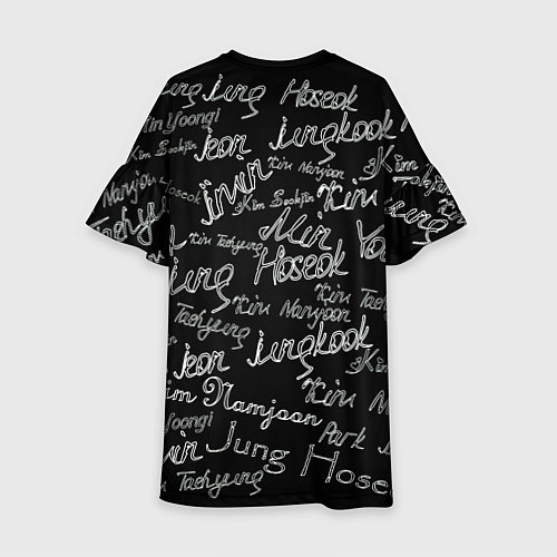 Детское платье BTS имена / 3D-принт – фото 2