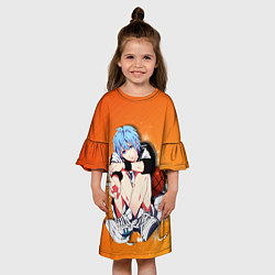 Платье клеш для девочки Баскетбол Куроко, цвет: 3D-принт — фото 2