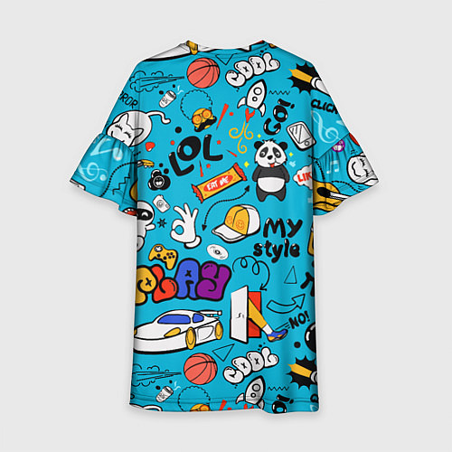 Детское платье Детское граффити / 3D-принт – фото 2