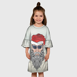 Платье клеш для девочки To be Santa, цвет: 3D-принт — фото 2
