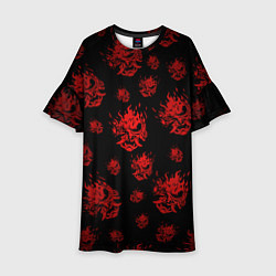 Детское платье Samurai pattern - красный