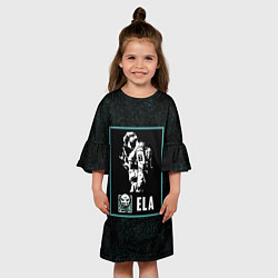 Платье клеш для девочки Ela, цвет: 3D-принт — фото 2