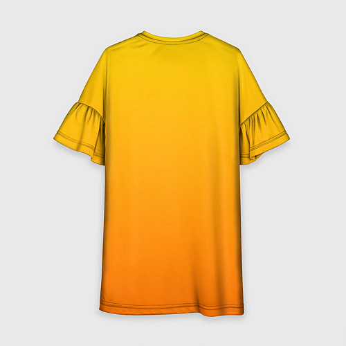 Детское платье Оранжевый градиент / 3D-принт – фото 2