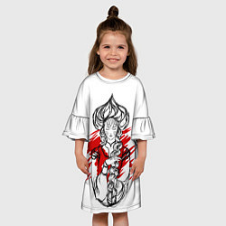 Платье клеш для девочки Девица, цвет: 3D-принт — фото 2