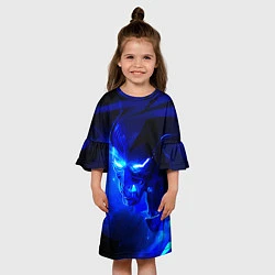 Платье клеш для девочки Валорант, цвет: 3D-принт — фото 2