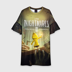 Платье клеш для девочки Little Nightmares 2, цвет: 3D-принт