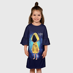 Платье клеш для девочки Шестая из little Nightmares, цвет: 3D-принт — фото 2