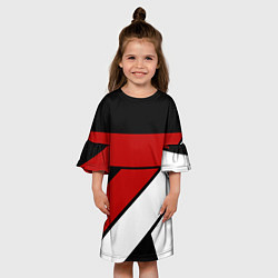 Платье клеш для девочки GEOMETRY SPORT, цвет: 3D-принт — фото 2