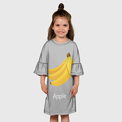 Платье клеш для девочки Banana, цвет: 3D-принт — фото 2